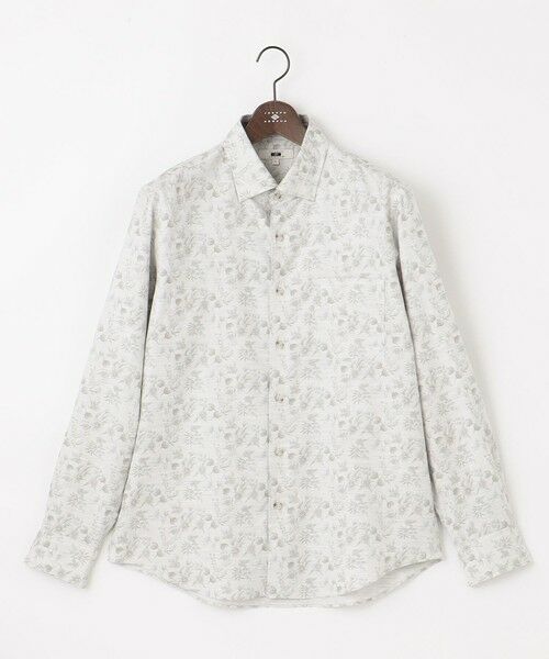 JOSEPH ABBOUD / ジョセフ アブード シャツ・ブラウス | 【キングサイズ・自然な光沢感】コットンビエラフラワープリント シャツ | 詳細5