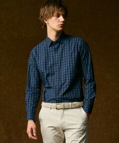 JOSEPH ABBOUD / ジョセフ アブード シャツ・ブラウス | 【綿100％】メランジギンガムチェック シャツ