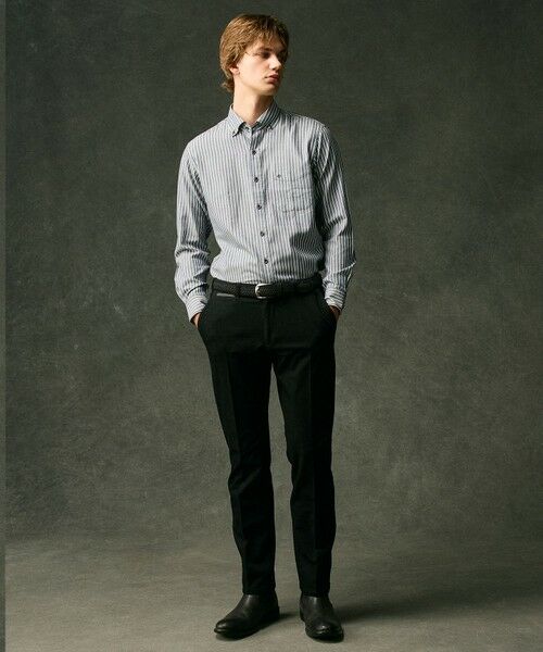 JOSEPH ABBOUD / ジョセフ アブード シャツ・ブラウス | 【柔らか・光沢感】コットンビエラストライプ シャツ | 詳細1