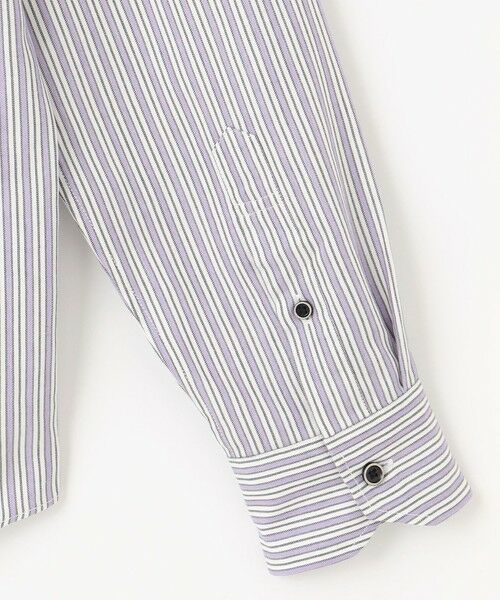 JOSEPH ABBOUD / ジョセフ アブード シャツ・ブラウス | 【柔らか・光沢感】コットンビエラストライプ シャツ | 詳細12