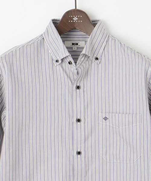 JOSEPH ABBOUD / ジョセフ アブード シャツ・ブラウス | 【柔らか・光沢感】コットンビエラストライプ シャツ | 詳細7