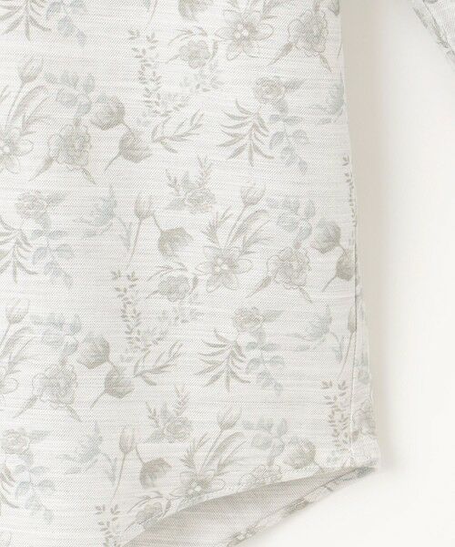 JOSEPH ABBOUD / ジョセフ アブード シャツ・ブラウス | 【自然な光沢感】コットンビエラフラワープリント シャツ | 詳細9