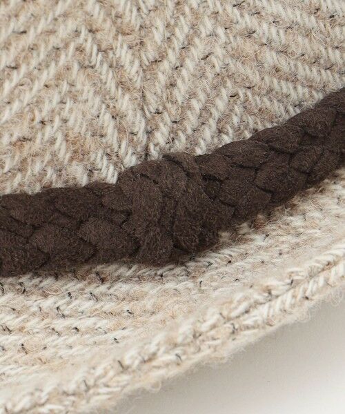 JOSEPH ABBOUD / ジョセフ アブード ハット | 尾州産カシミヤブレンド×アルパカ混素材カシミヤブレンドアルパカヘリンボーン ハット | 詳細6