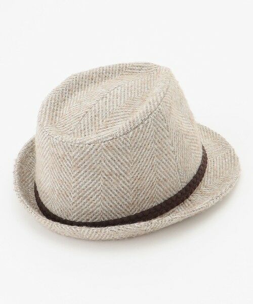 JOSEPH ABBOUD / ジョセフ アブード ハット | 尾州産カシミヤブレンド×アルパカ混素材カシミヤブレンドアルパカヘリンボーン ハット | 詳細3