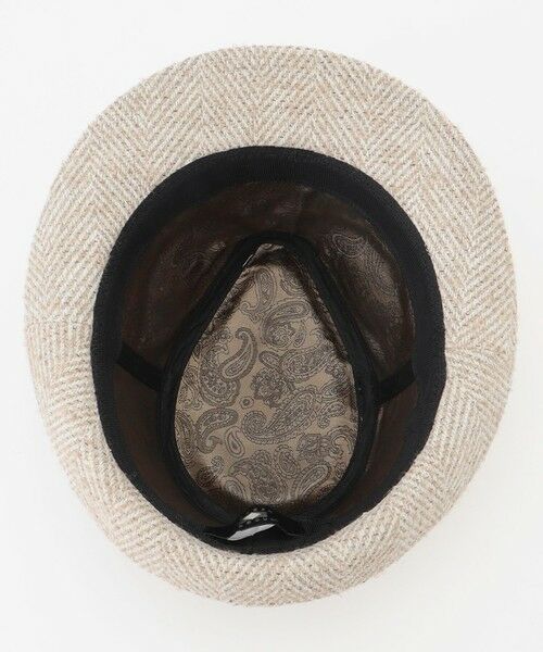 JOSEPH ABBOUD / ジョセフ アブード ハット | 尾州産カシミヤブレンド×アルパカ混素材カシミヤブレンドアルパカヘリンボーン ハット | 詳細4