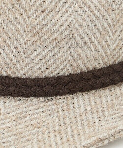 JOSEPH ABBOUD / ジョセフ アブード ハット | 尾州産カシミヤブレンド×アルパカ混素材カシミヤブレンドアルパカヘリンボーン ハット | 詳細5