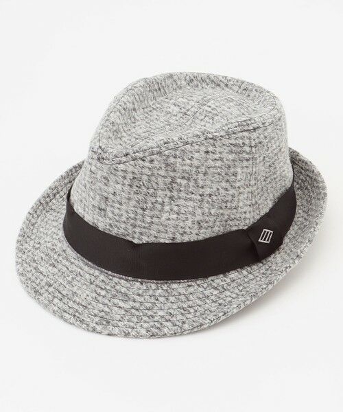 JOSEPH ABBOUD / ジョセフ アブード ハット | 【LANIFICIO ROMA・サイズ調整可】スライバー千鳥 ハット | 詳細3