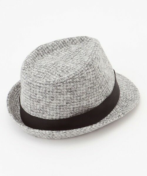 JOSEPH ABBOUD / ジョセフ アブード ハット | 【LANIFICIO ROMA・サイズ調整可】スライバー千鳥 ハット | 詳細4