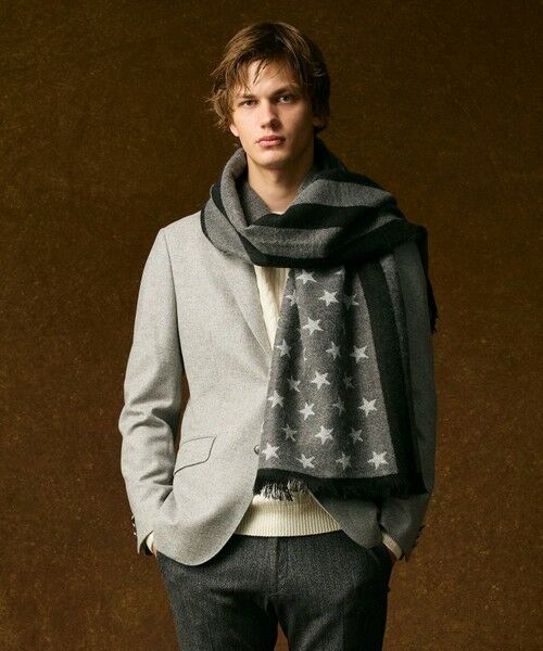 JOSEPH ABBOUD / ジョセフ アブード テーラードジャケット | 【キングサイズ・ソフト/JAPANファブリック/LIBERTY柄裏地】ムリネフランネル ジャケット | 詳細1