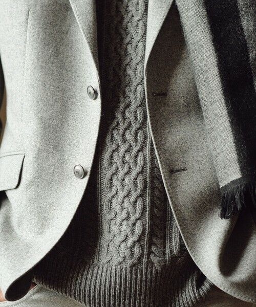 JOSEPH ABBOUD / ジョセフ アブード テーラードジャケット | 【キングサイズ・ソフト/JAPANファブリック/LIBERTY柄裏地】ムリネフランネル ジャケット | 詳細5