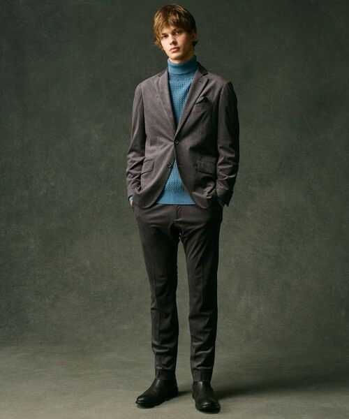 JOSEPH ABBOUD / ジョセフ アブード テーラードジャケット | 【軽量/ストレッチ/スウェードタッチ】トリコットコーデュロイ ジャケット | 詳細3