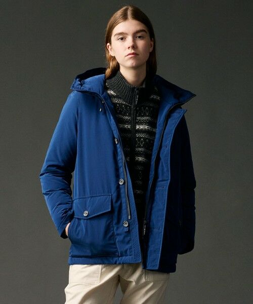 JOSEPH ABBOUD / ジョセフ アブード ダウンジャケット・ベスト | 【サスティナブル/ECO撥水/ECOファー/９ポケット】ナイロンピーチダウンコート | 詳細6