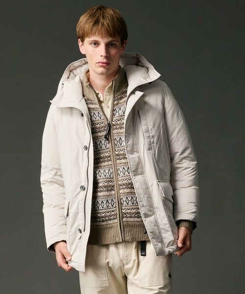 JOSEPH ABBOUD / ジョセフ アブード ダウンジャケット・ベスト | 【サスティナブル/ECO撥水/ECOファー/９ポケット】ナイロンピーチダウンコート | 詳細15