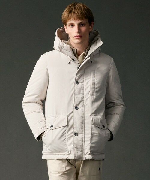 JOSEPH ABBOUD / ジョセフ アブード ダウンジャケット・ベスト | 【サスティナブル/ECO撥水/ECOファー/９ポケット】ナイロンピーチダウンコート | 詳細16
