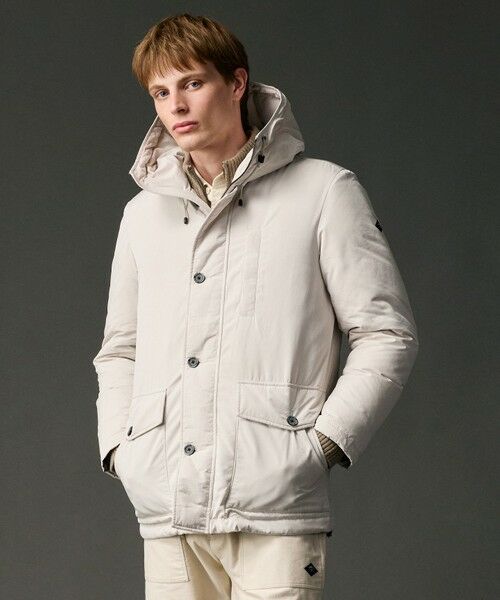 JOSEPH ABBOUD / ジョセフ アブード ダウンジャケット・ベスト | 【サスティナブル/ECO撥水/ECOファー/９ポケット】ナイロンピーチダウンコート | 詳細17