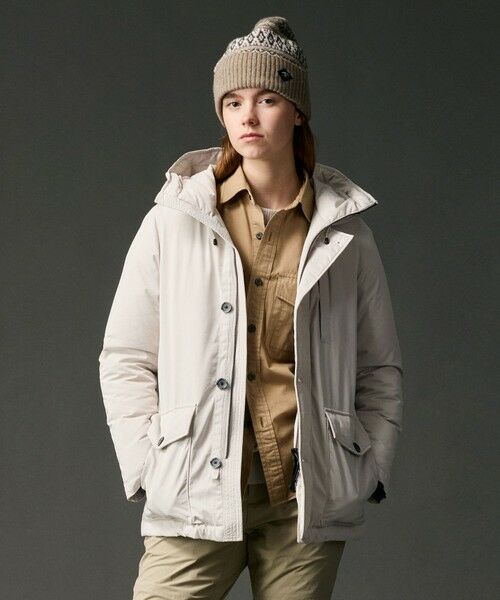 JOSEPH ABBOUD / ジョセフ アブード ダウンジャケット・ベスト | 【サスティナブル/ECO撥水/ECOファー/９ポケット】ナイロンピーチダウンコート | 詳細13