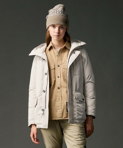 JOSEPH ABBOUD / ジョセフ アブード ダウンジャケット・ベスト | 【サスティナブル/ECO撥水/ECOファー/９ポケット】ナイロンピーチダウンコート | 詳細14