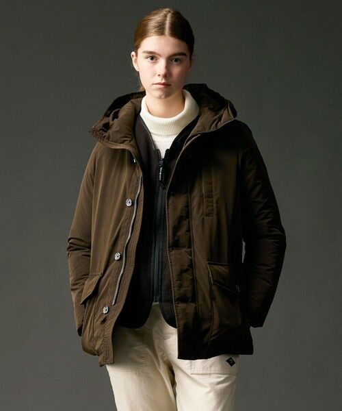 JOSEPH ABBOUD / ジョセフ アブード ダウンジャケット・ベスト | 【サスティナブル/ECO撥水/ECOファー/９ポケット】ナイロンピーチダウンコート | 詳細24