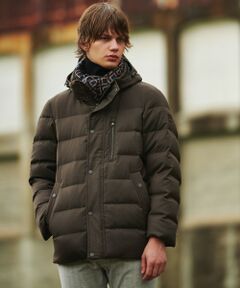 JOSEPH ABBOUD / ジョセフ アブード ダウンジャケット・ベスト | 【キングサイズ/フード取り外し可】ライトメリノダウン ブルゾン