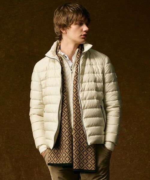 JOSEPH ABBOUD / ジョセフ アブード ダウンジャケット・ベスト | 【軽量/サスティナブル素材/ECO撥水/インナーダウンにも】ナイロンスラブタフタダウンブルゾン | 詳細11