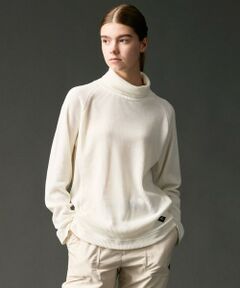 JOSEPH ABBOUD / ジョセフ アブード カットソー | 【日本製/ソフト】ソフトウォームワッフル タートルネック Tシャツ