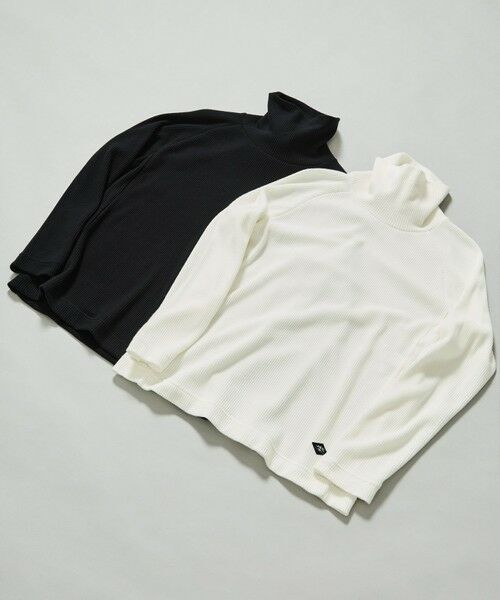 JOSEPH ABBOUD / ジョセフ アブード カットソー | 【日本製/ソフト】ソフトウォームワッフル タートルネック Tシャツ | 詳細5