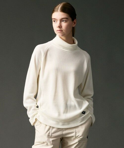 JOSEPH ABBOUD/ジョセフ アブード 【日本製/吸湿発熱/蓄熱保温/ソフト】ソフトウォームワッフル タートルネック Tシャツ ホワイト系 LL JOSEPH ABBOUD/ジョセフ アブード 【日本製/吸湿発熱/蓄熱保温/ソフト】ソフトウォームワッフル タートルネック Tシャツ ホワイト系 LL