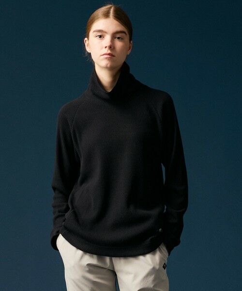 JOSEPH ABBOUD / ジョセフ アブード カットソー | 【日本製/ソフト】ソフトウォームワッフル タートルネック Tシャツ | 詳細19