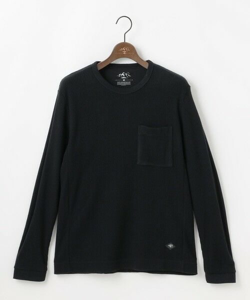 JOSEPH ABBOUD/ジョセフ アブード 【日本製/吸湿発熱/蓄熱保温/ソフト】ソフトウォームワッフル 長袖Tシャツ ブラック系 LL JOSEPH ABBOUD/ジョセフ アブード 【日本製/吸湿発熱/蓄熱保温/ソフト】ソフトウォームワッフル 長袖Tシャツ ブラック系 LL