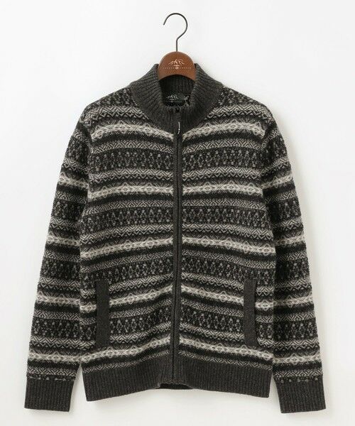 JOSEPH ABBOUD / ジョセフ アブード ニット・セーター | 【軽量/ソフト】ラム×モールジャカード ニットブルゾン | 詳細6