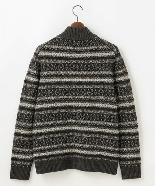 JOSEPH ABBOUD / ジョセフ アブード ニット・セーター | 【軽量/ソフト】ラム×モールジャカード ニットブルゾン | 詳細7