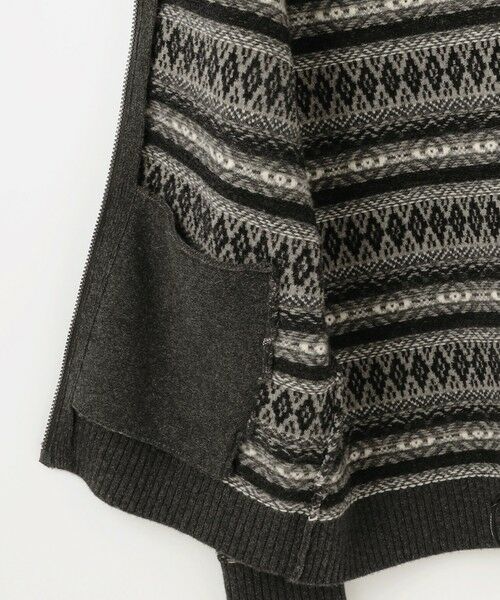 JOSEPH ABBOUD / ジョセフ アブード ニット・セーター | 【軽量/ソフト】ラム×モールジャカード ニットブルゾン | 詳細10