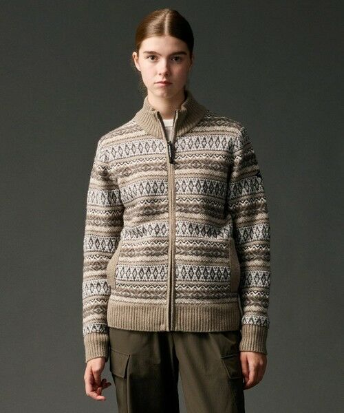 JOSEPH ABBOUD / ジョセフ アブード ニット・セーター | 【軽量/ソフト】ラム×モールジャカード ニットブルゾン | 詳細17