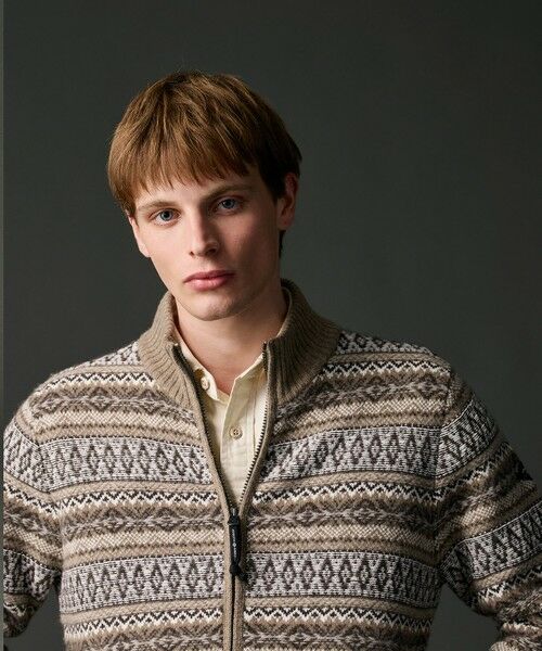 JOSEPH ABBOUD / ジョセフ アブード ニット・セーター | 【軽量/ソフト】ラム×モールジャカード ニットブルゾン | 詳細20