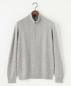 JOSEPH ABBOUD / ジョセフ アブード ニット・セーター | 【キングサイズ・暖か/軽量】カシミヤブレンド ハーフジップ ニット