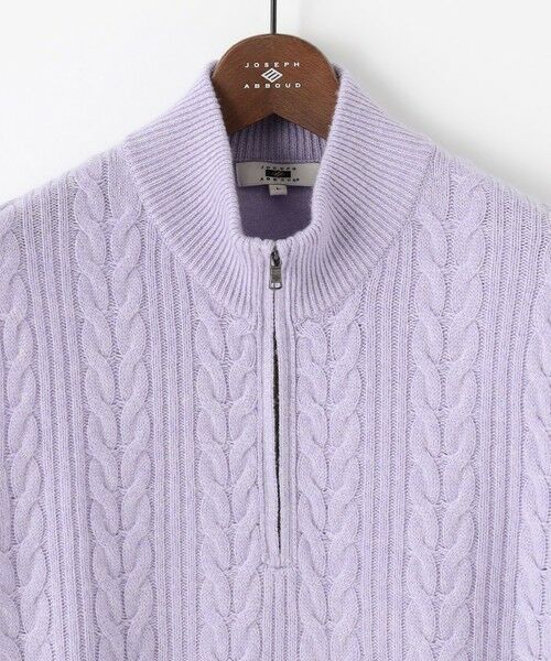 JOSEPH ABBOUD / ジョセフ アブード ニット・セーター | 【キングサイズ・暖か/軽量】カシミヤブレンド ハーフジップ ニット | 詳細11