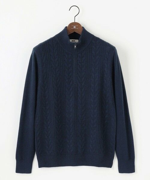 JOSEPH ABBOUD / ジョセフ アブード ニット・セーター | 【キングサイズ・暖か/軽量】カシミヤブレンド ハーフジップ ニット | 詳細18