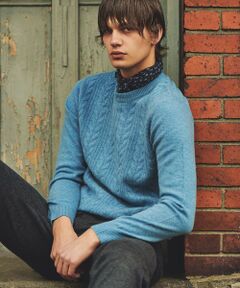 JOSEPH ABBOUD / ジョセフ アブード ニット・セーター | 【キングサイズ・洗える・暖か・軽量】カシミヤブレンド クルーネック ニット