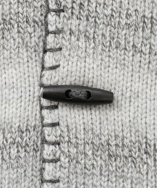 JOSEPH ABBOUD / ジョセフ アブード カーディガン・ボレロ | 【キングサイズ・インポート素材/アルパカブレンド/軽い】アルパカブレンドかすりボーダー ニット ジャケット | 詳細7