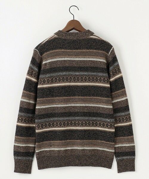 JOSEPH ABBOUD / ジョセフ アブード ニット・セーター | 【キングサイズ・インポート素材/軽量】ベビーアルパカ ジャカード セーター | 詳細7