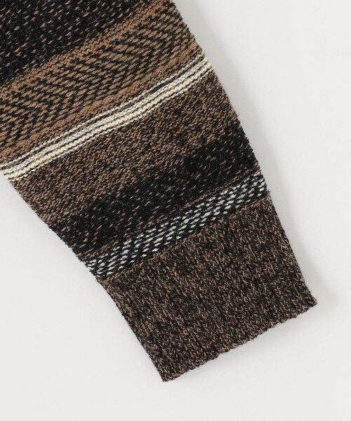 JOSEPH ABBOUD / ジョセフ アブード ニット・セーター | 【キングサイズ・インポート素材/軽量】ベビーアルパカ ジャカード セーター | 詳細9