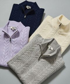 JOSEPH ABBOUD / ジョセフ アブード ニット・セーター | 【暖か/軽量】カシミヤブレンド ハーフジップ ニット