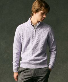 JOSEPH ABBOUD / ジョセフ アブード ニット・セーター | 【暖か/軽量】カシミヤブレンド ハーフジップ ニット