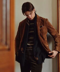 JOSEPH ABBOUD / ジョセフ アブード テーラードジャケット | 【やぎ革ゴートスウェード/軽量/ソフト/ストレッチ】ゴートスウェード ジャケット