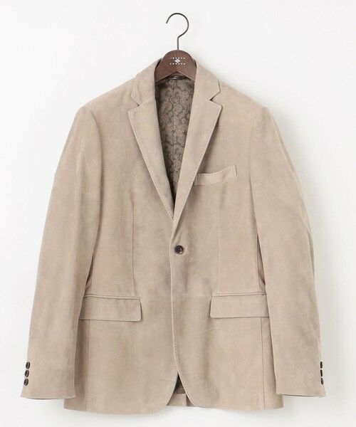 JOSEPH ABBOUD / ジョセフ アブード テーラードジャケット | 【やぎ革ゴートスウェード/軽量/ソフト/ストレッチ】ゴートスウェード ジャケット | 詳細1