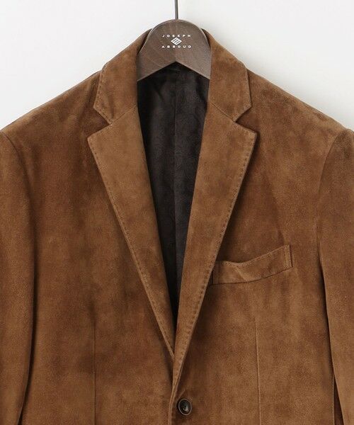 JOSEPH ABBOUD / ジョセフ アブード テーラードジャケット | 【やぎ革ゴートスウェード/軽量/ソフト/ストレッチ】ゴートスウェード ジャケット | 詳細4