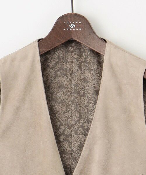 JOSEPH ABBOUD / ジョセフ アブード ベスト | 【ゴートスウェード/軽量/ソフト/ストレッチ】ゴートスウェード ベスト | 詳細2