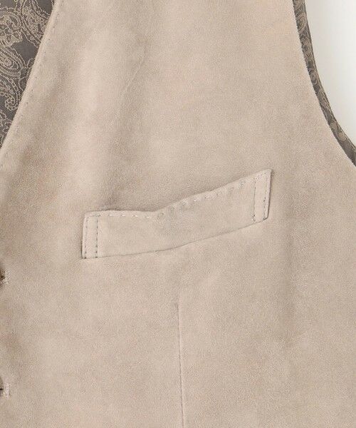 JOSEPH ABBOUD / ジョセフ アブード ベスト | 【ゴートスウェード/軽量/ソフト/ストレッチ】ゴートスウェード ベスト | 詳細7