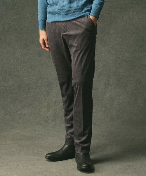 JOSEPH ABBOUD / ジョセフ アブード その他パンツ | 【キングサイズ・軽量/ストレッチ/スウェードタッチ】トリコットコーデュロイ パンツ(グレー系)