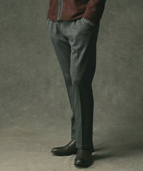 JOSEPH ABBOUD / ジョセフ アブード その他パンツ | 【キングサイズ・軽量/ストレッチ/尾州産ジャージー素材】ウールミルドジャージータック パンツ | 詳細6